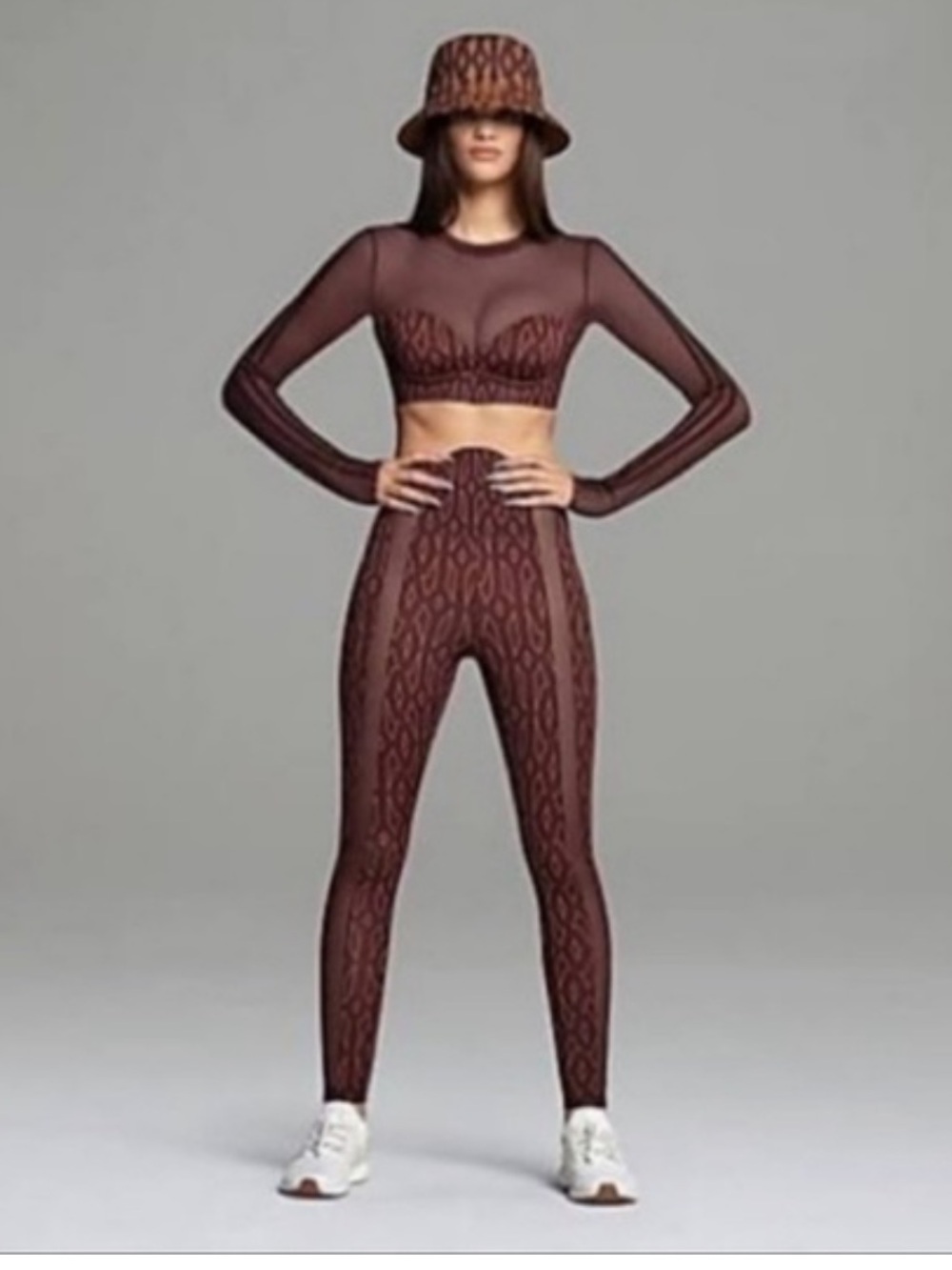 adidas x Ivy Park Monogram Sheer Panel Tights